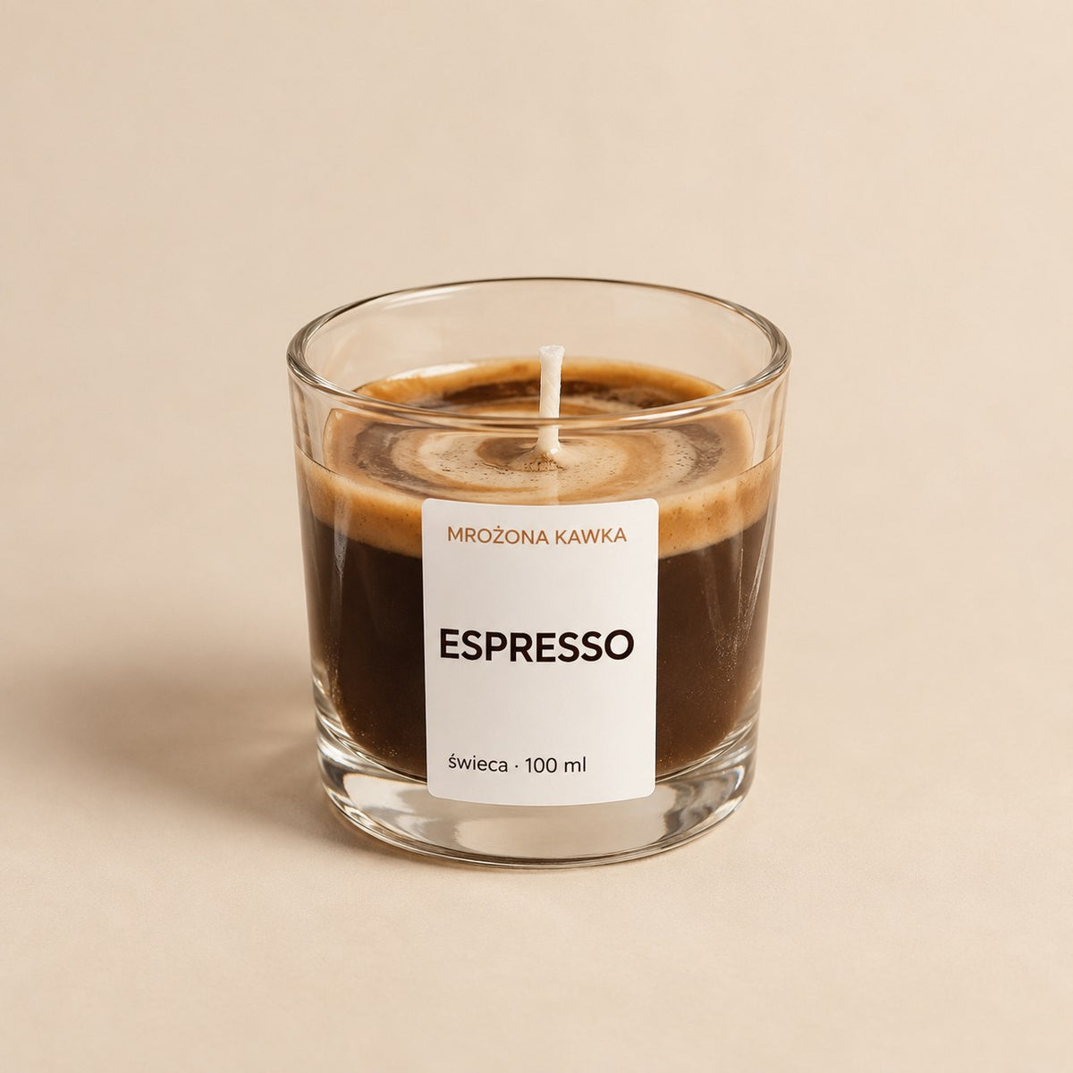 Mała świeca Espresso 100 ml w szklance